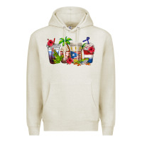 Oatmeal Heather puerto rico coffee cups Premium Hoodie - texasbilliewilder