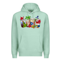 Seafoam puerto rico coffee cups Premium Hoodie - texasbilliewilder