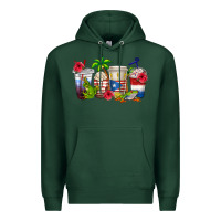 Sports Green puerto rico coffee cups Premium Hoodie - texasbilliewilder