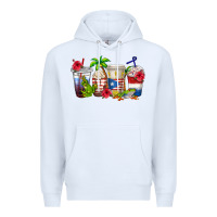 White puerto rico coffee cups Premium Hoodie - texasbilliewilder