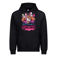 Black Just a girl obsessed with sneakers Urban Hoodie - RanaPortraitStore