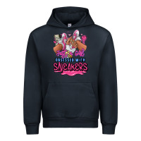 Navy Just a girl obsessed with sneakers Urban Hoodie - RanaPortraitStore
