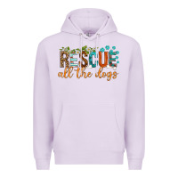 Lilac rescue all the dogs Premium Hoodie - texasbilliewilder