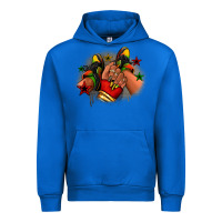 Cobalt Juneteenth black girl sneakers Urban Hoodie - RanaPortraitStore