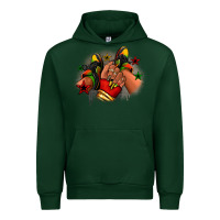 Forest Green Juneteenth black girl sneakers Urban Hoodie - RanaPortraitStore