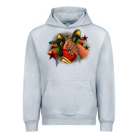 Heather Grey Juneteenth black girl sneakers Urban Hoodie - RanaPortraitStore