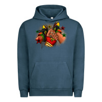 Pigment Midnight Navy Juneteenth black girl sneakers Urban Hoodie - RanaPortraitStore