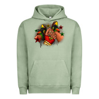 Pigment Oil Green Juneteenth black girl sneakers Urban Hoodie - RanaPortraitStore