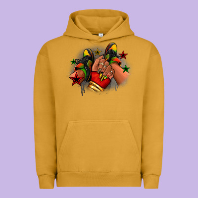 Urban Hoodie Juneteenth black girl sneakers
