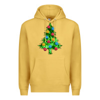Antique Gold sequin's christmas tree Premium Hoodie - Zillion Design Studio