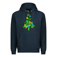 Navy sequin's christmas tree Premium Hoodie - Zillion Design Studio