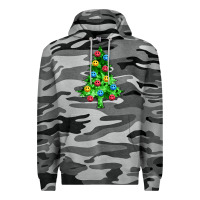 Slate Camo sequin's christmas tree Premium Hoodie - Zillion Design Studio