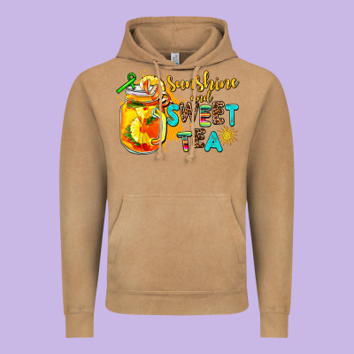 Sunshine And Sweet Tea Vintage Hoodie Designed By Adodesignshop