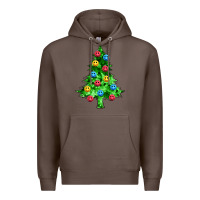 Coffee sequin's christmas tree Premium Hoodie - Zillion Design Studio