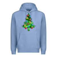 Colony Blue sequin's christmas tree Premium Hoodie - Zillion Design Studio