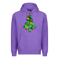 Purple sequin's christmas tree Premium Hoodie - Zillion Design Studio