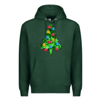 Sports Green sequin's christmas tree Premium Hoodie - Zillion Design Studio