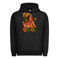 Pigment Black Juneteenth freedom afro woman Urban Hoodie - RanaPortraitStore