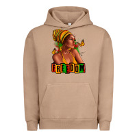 Pigment Burro Juneteenth freedom afro woman Urban Hoodie - RanaPortraitStore