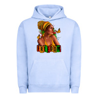 Pigment Grape Ice Juneteenth freedom afro woman Urban Hoodie - RanaPortraitStore