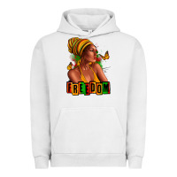 Pigment Lunar Rock Juneteenth freedom afro woman Urban Hoodie - RanaPortraitStore