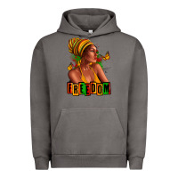 Pigment Tornado Juneteenth freedom afro woman Urban Hoodie - RanaPortraitStore