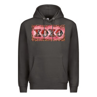 Smoke Xoxo cowhide and leopard Premium Hoodie - RanaPortraitStore