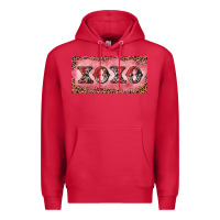 Cardinal Xoxo cowhide and leopard Premium Hoodie - RanaPortraitStore