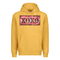 Mustard Xoxo cowhide and leopard Premium Hoodie - RanaPortraitStore