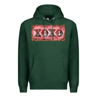 Sports Green Xoxo cowhide and leopard Premium Hoodie - RanaPortraitStore