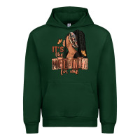 Forest Green It's the melanin for me Urban Hoodie - RanaPortraitStore