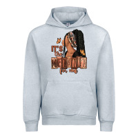 Heather Grey It's the melanin for me Urban Hoodie - RanaPortraitStore