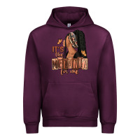Mauve Wine It's the melanin for me Urban Hoodie - RanaPortraitStore