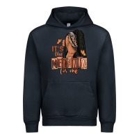 Navy It's the melanin for me Urban Hoodie - RanaPortraitStore