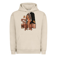 Pigment French Oak It's the melanin for me Urban Hoodie - RanaPortraitStore