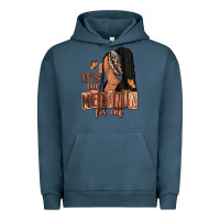 Pigment Midnight Navy It's the melanin for me Urban Hoodie - RanaPortraitStore