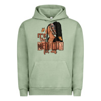 Pigment Oil Green It's the melanin for me Urban Hoodie - RanaPortraitStore