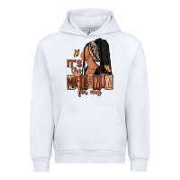 White It's the melanin for me Urban Hoodie - RanaPortraitStore