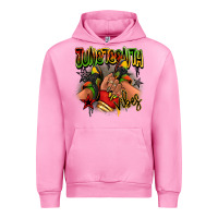 Fuchsia Pink Juneteenth vibes black girl sneakers Urban Hoodie - RanaPortraitStore