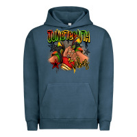 Pigment Midnight Navy Juneteenth vibes black girl sneakers Urban Hoodie - RanaPortraitStore