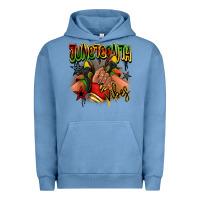 Pigment Pebble Blue Juneteenth vibes black girl sneakers Urban Hoodie - RanaPortraitStore