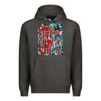 Charcoal Heather long live cowgirls Premium Hoodie - texasbilliewilder