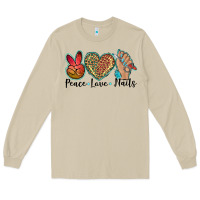 Mushroom peace love nails Long Sleeve Tee - BarkalooDesign