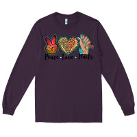 Plum peace love nails Long Sleeve Tee - BarkalooDesign