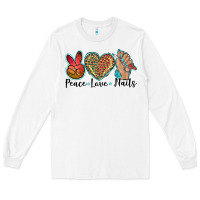 White peace love nails Long Sleeve Tee - BarkalooDesign