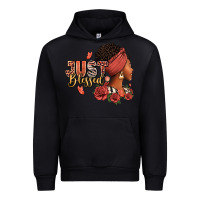 Black Just blessed afro woman with roses Urban Hoodie - RanaPortraitStore