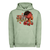 Just Blessed Afro Woman With Roses Urban Hoodie | Teevron