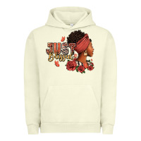Pigment Pistachio Just blessed afro woman with roses Urban Hoodie - RanaPortraitStore