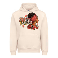 Sandshell Just blessed afro woman with roses Urban Hoodie - RanaPortraitStore
