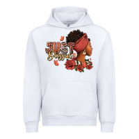White Just blessed afro woman with roses Urban Hoodie - RanaPortraitStore
